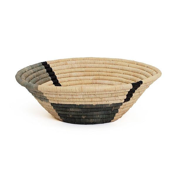 KAZI Stone Woven Bowl - 10" Geo Fruit Baskets KAZI 