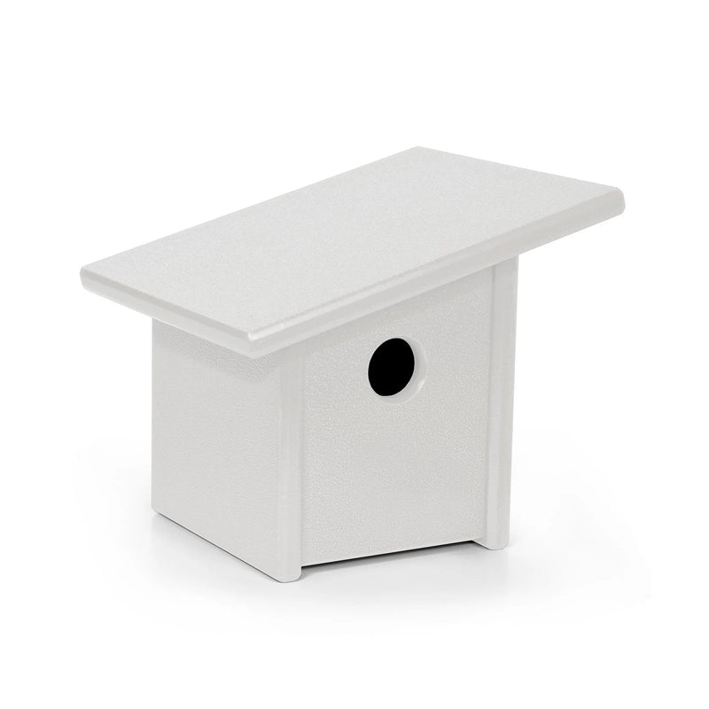 Pitch Recycled Outdoor Modern Birdhouse Bird Houses Loll Designs Cloud White 