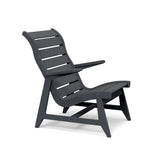 Rapson Recycled Outdoor Lounge Chair Outdoor Seating Loll Designs Charcoal Gray 
