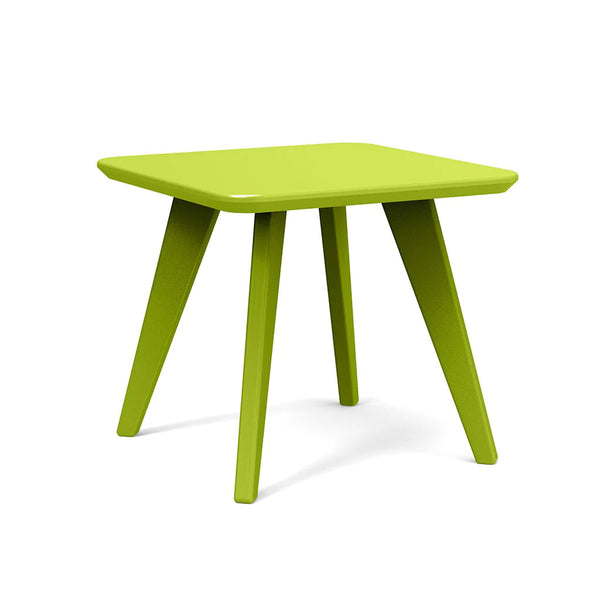 Satellite Recycled Outdoor Small Square End Table Outdoor Tables Loll Designs Leaf Green 
