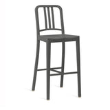 111 Navy Recycled Barstool Furniture Emeco Charcoal 