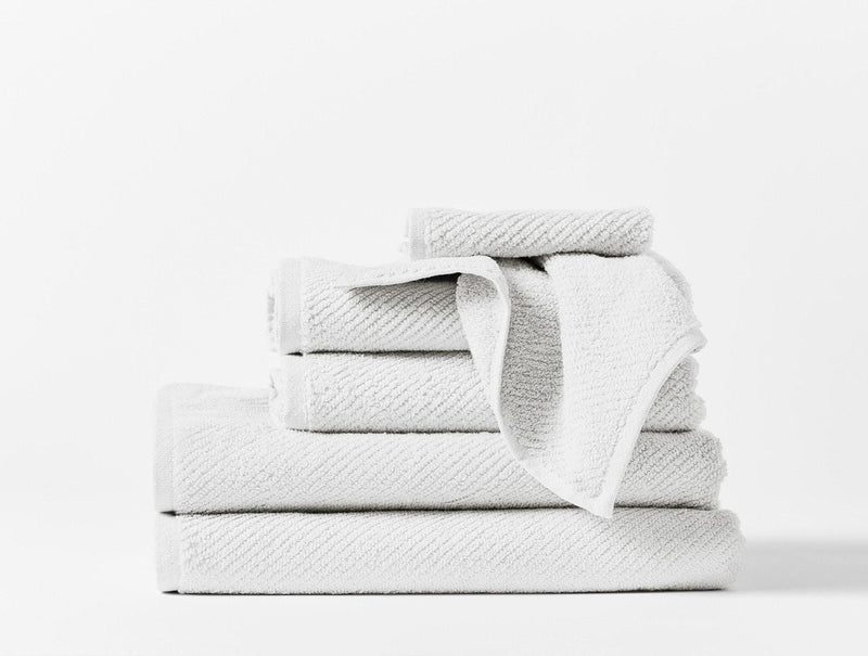 Air Weight Towels Towels Coyuchi Wash Cloth Alpine White 