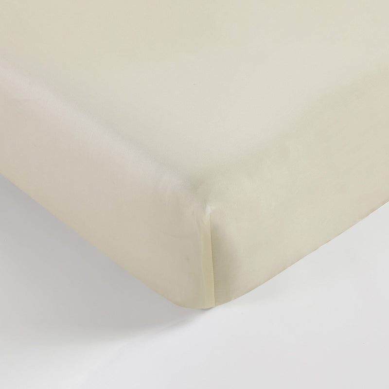 Airy Weight Eucalyptus Tencel Fitted Sheet Fitted Sheets Sijo Twin Ivory 