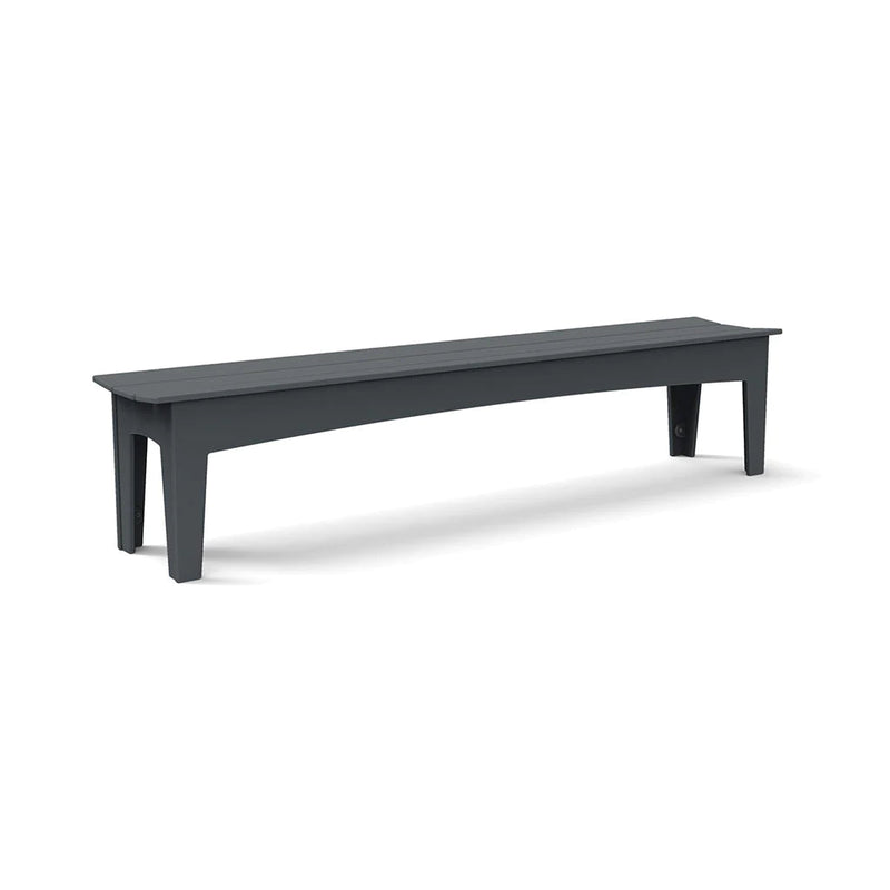 Alfresco Recycled Bench Benches Loll Designs 81" Charcoal Gray 
