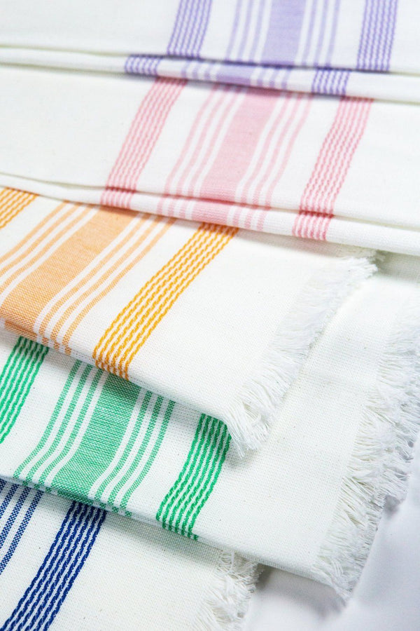 Archive New York White &amp; Lilac Kitchen Towel Archive New York 