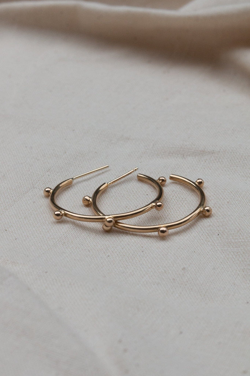 Bentu 14k Gold Hoops Earrings Yewo 