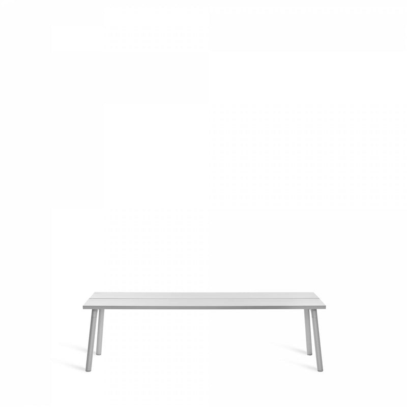 Emeco Run Bench- Clear Aluminum Emeco 3-Seat Bench