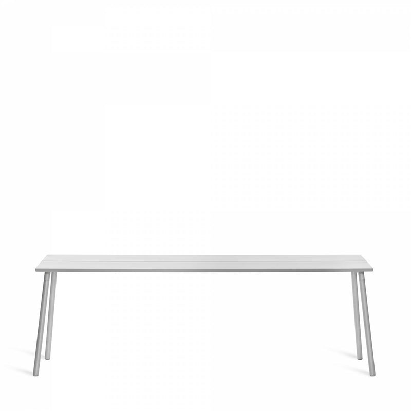 Emeco Run Side Table- Clear Aluminum Emeco 86" 