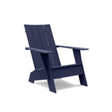 Flat Back Recycled Adirondack Chair Lounge Chairs Loll Designs Navy Blue 