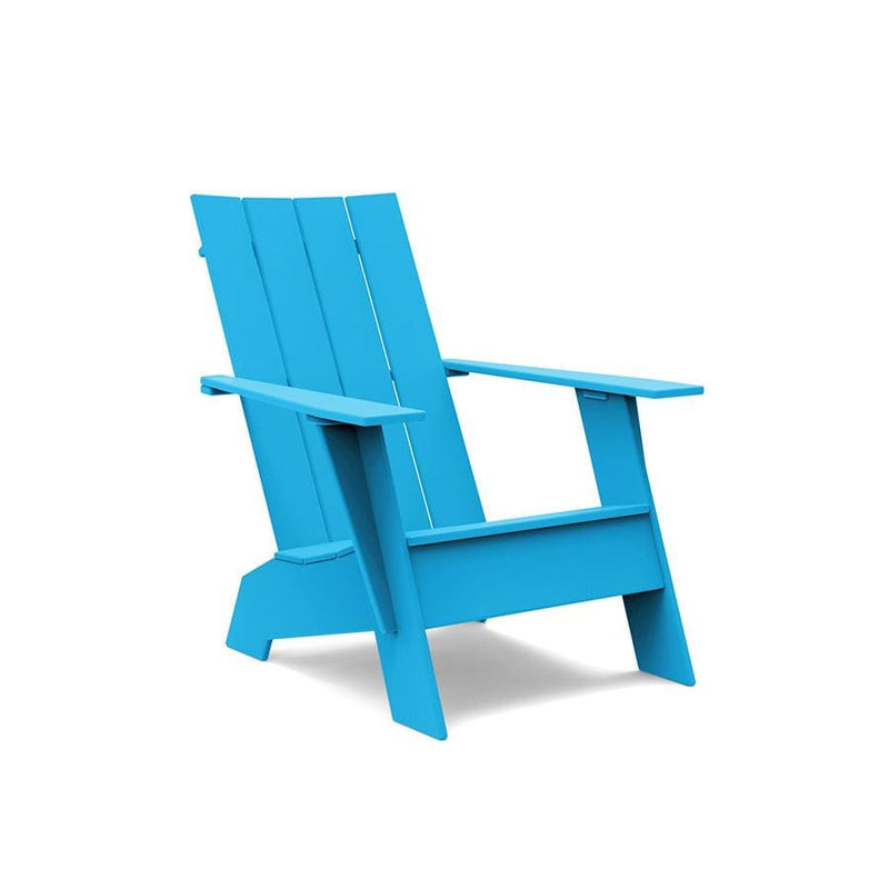 Flat Back Recycled Adirondack Chair Lounge Chairs Loll Designs Sky Blue 