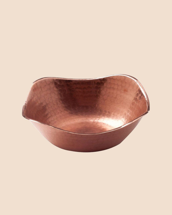 Flat Earth Recycled Copper Bowl Salad + Serving Bowls Sertodo Copper 