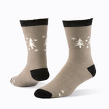 Forest Unisex Wool Snuggle Socks - Single Socks Maggie's Organics M Taupe 