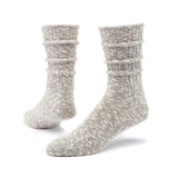 Heathered Ragg Unisex Socks - Single Socks Maggie's Organics L Taupe 