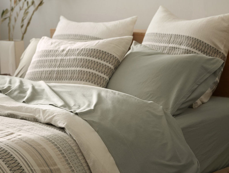 Jersey Envelope Pillowcases - Laurel Bedding Coyuchi 