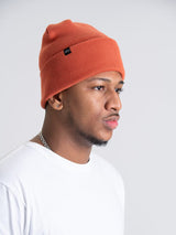Knitted Unisex Beanie Hats + Visors Terra Thread Burnt Orange 