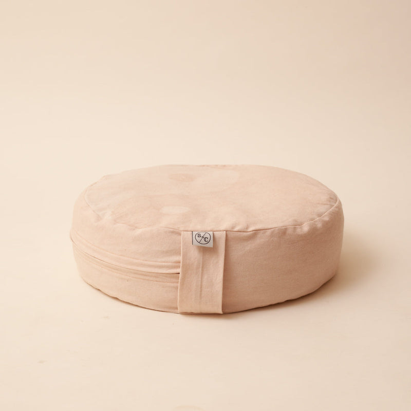 Meditation Cushion - Cotton Handle Yoga + Meditation Sound as Color Pink Sandstone 