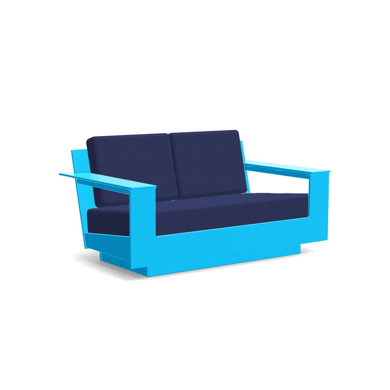 Nisswa Recycled Loveseat Sofas + Daybeds Loll Designs Sky Blue Canvas Navy 