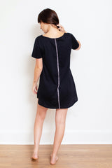 Pima T-Shirt Dress - Black Lounge Dresses + Jumpsuits Leena & Lu 