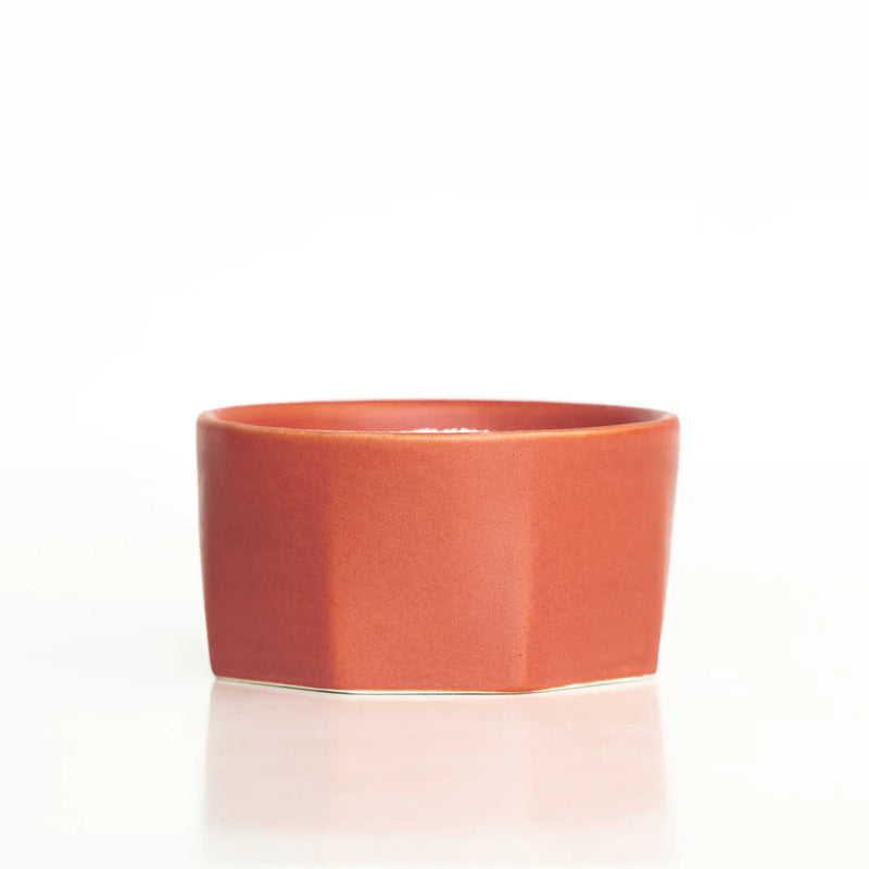 Porcelain Salt Cellar Food Storage The Bright Angle Terracotta Red 