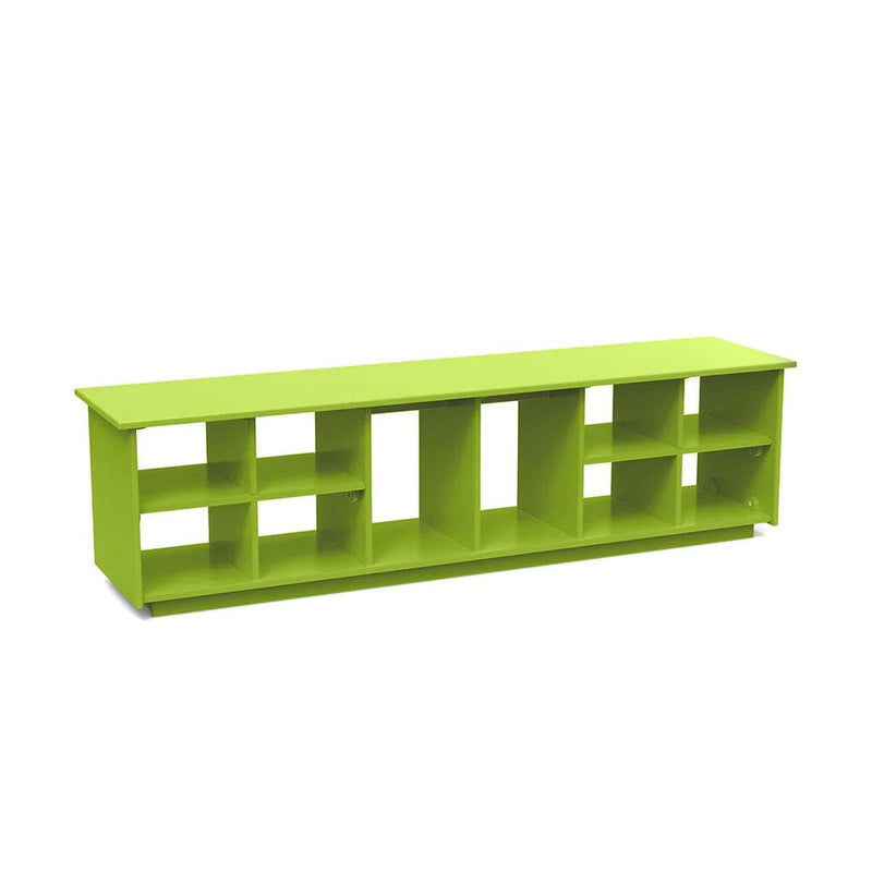 Recycled Cubby Bench Benches Loll Designs Leaf Green 65" Boot Holes