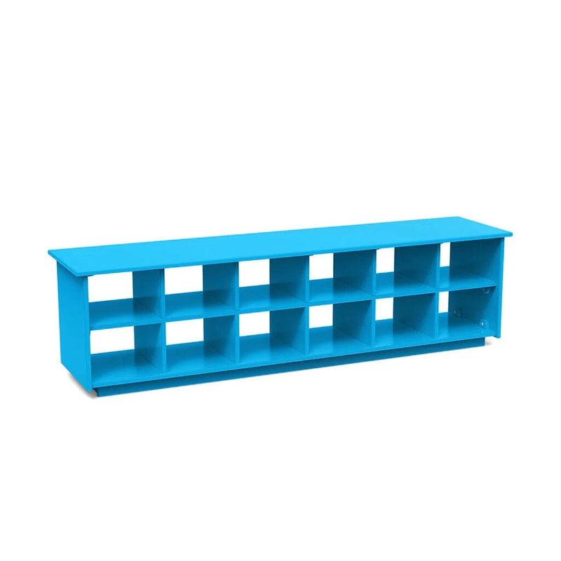 Recycled Cubby Bench Benches Loll Designs Sky Blue 65" Standard