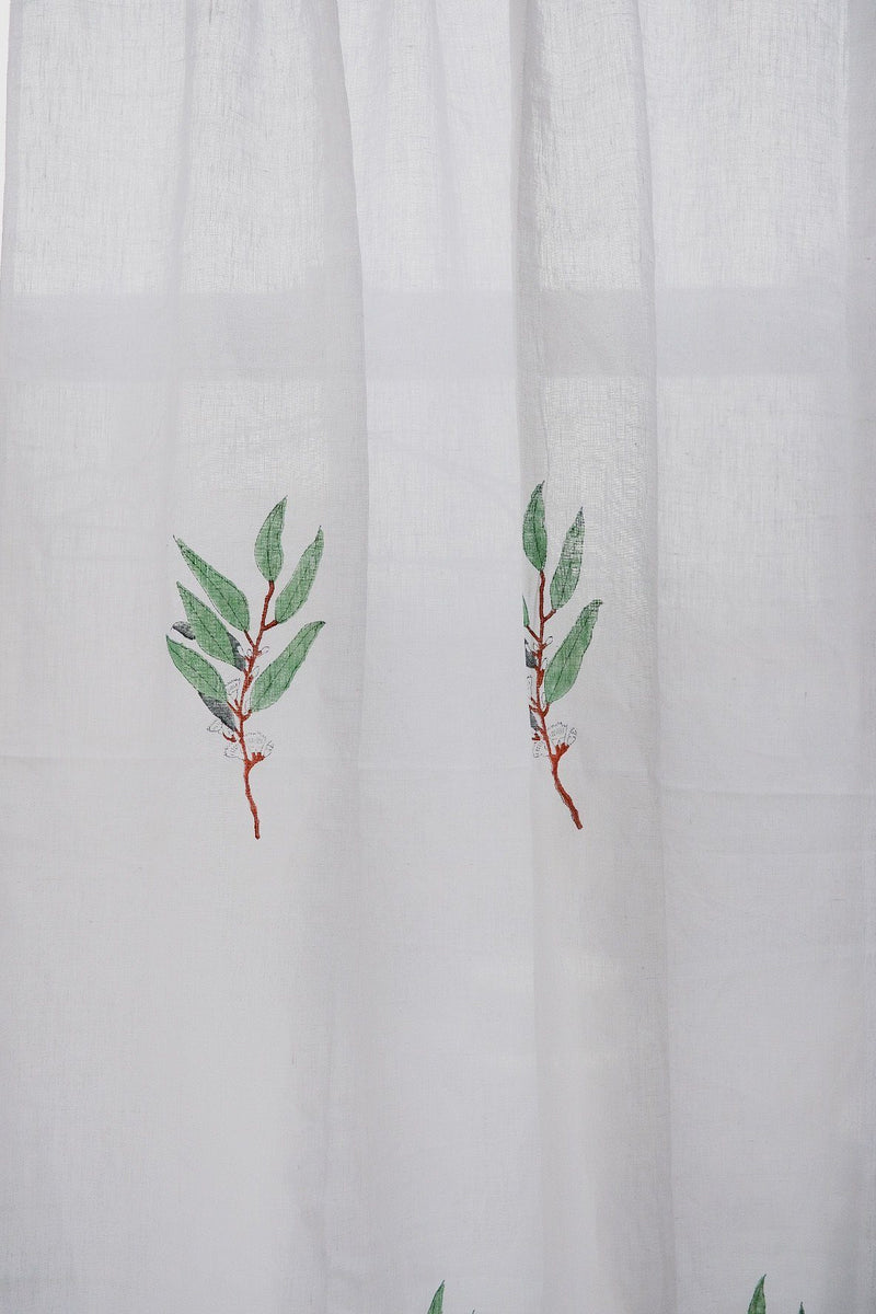 Soil to Studio Handloom Linen & Blockprinted Curtain Soil to Studio 