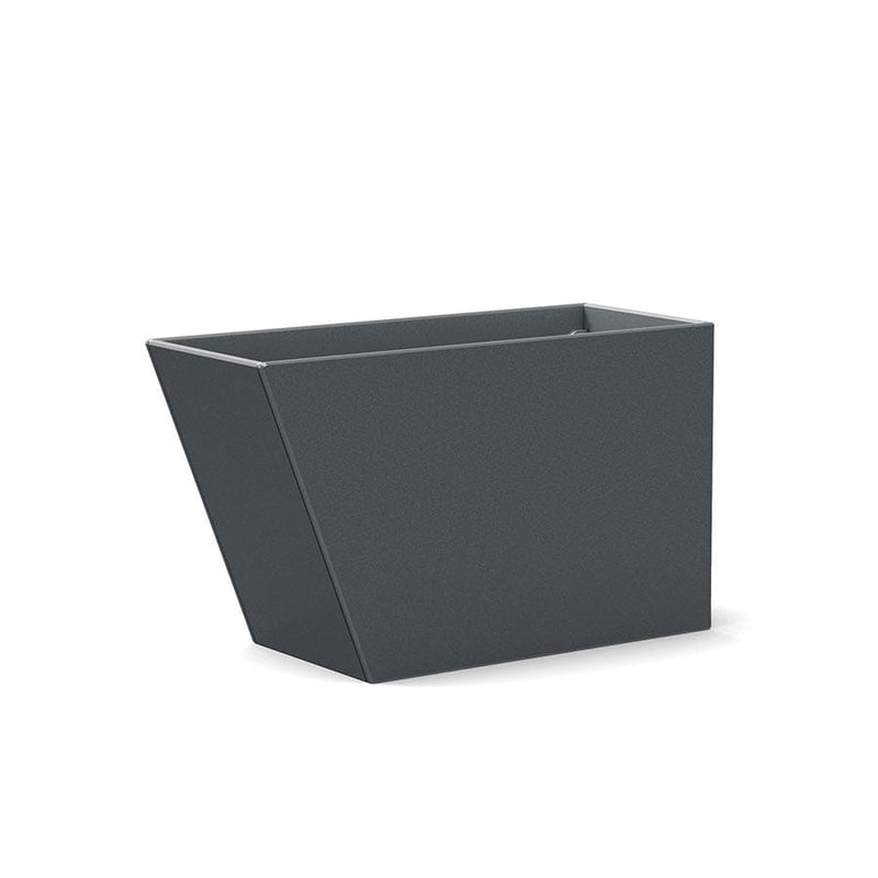 Tessellate Jut Recycled Planter Planters Loll Designs Charcoal Gray 18" Tall Standard 12" Wide