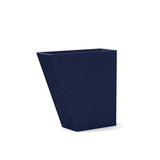 Tessellate Jut Recycled Planter Planters Loll Designs Navy Blue 24" Tall Slim 8" Wide