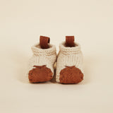 Unisex Wool and Salmon Leather House Slippers Slippers Chilote 