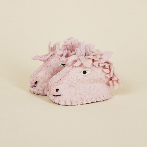 Wool Baby Booties - Unicorn Baby Booties Silk Road Bazaar 