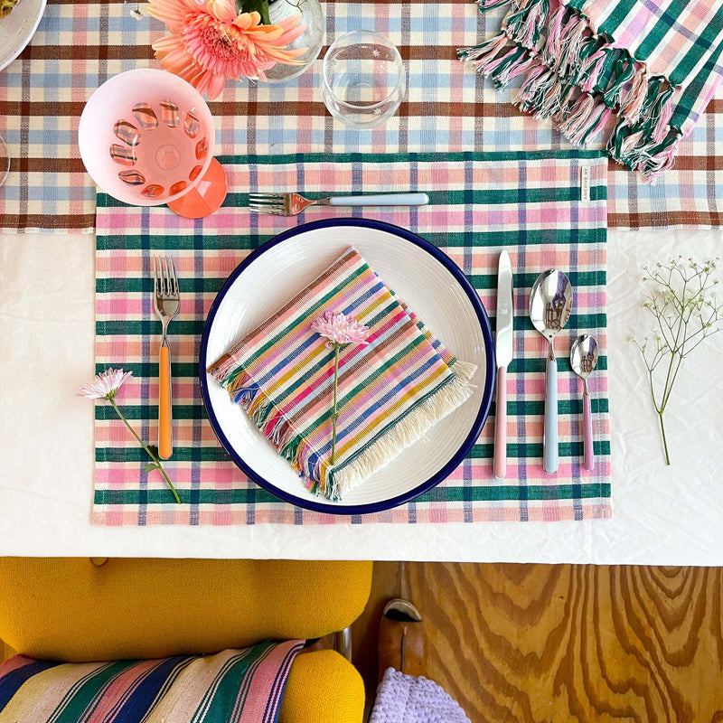Archive New York Lola Plaid Placemat Kitchen Archive New York 