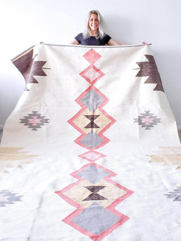 Aziza Handwoven Wool Area Rug Rugs Mumo Toronto 