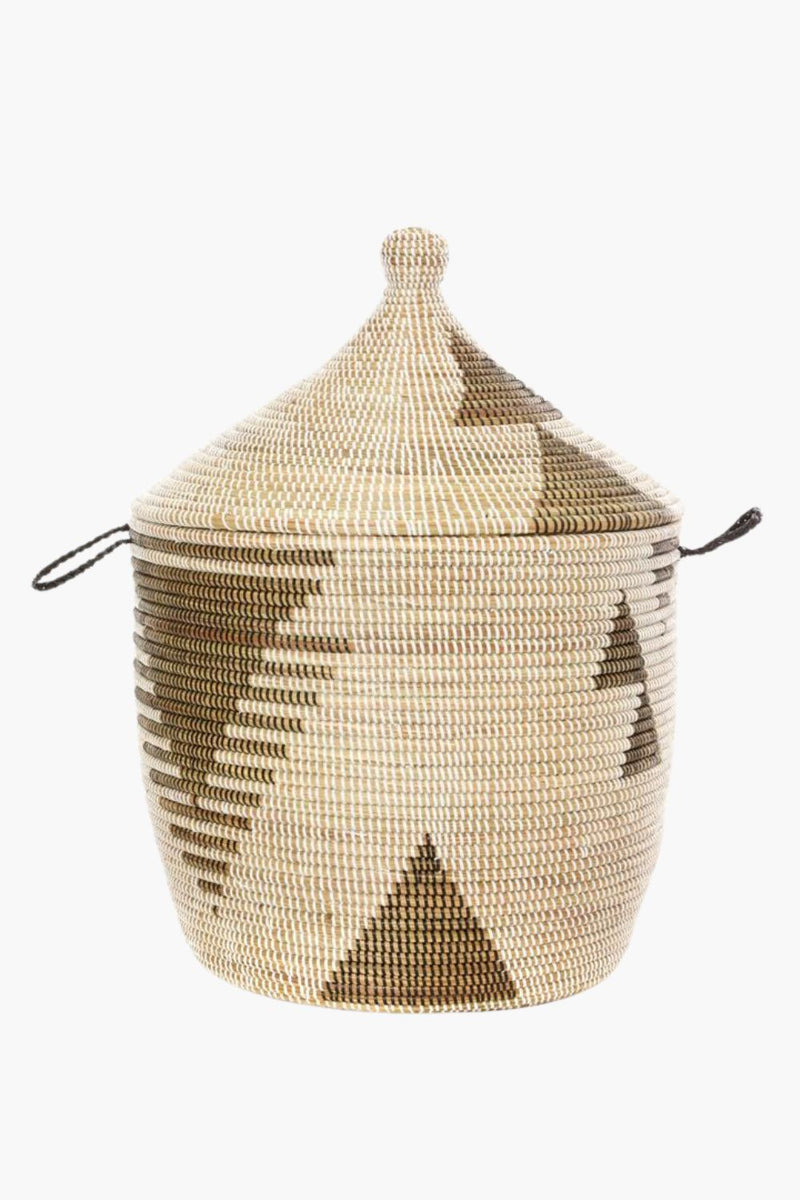 Black and White Hamper Basket Hampers Swahili African Modern 