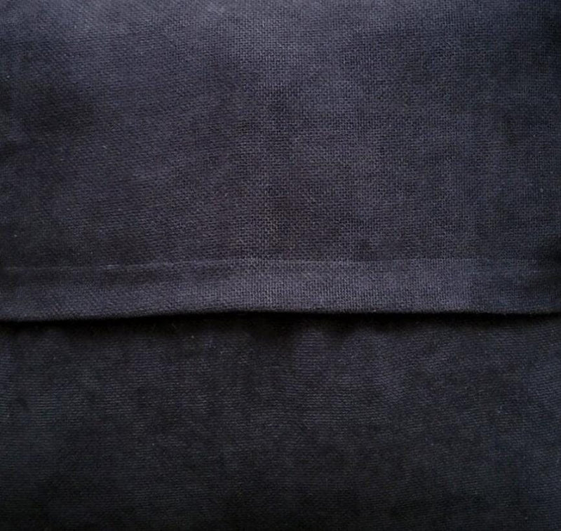 Black Sakkara Handwoven Long Cotton Lumbar Pillow Lumbar Pillows Mumo Toronto 