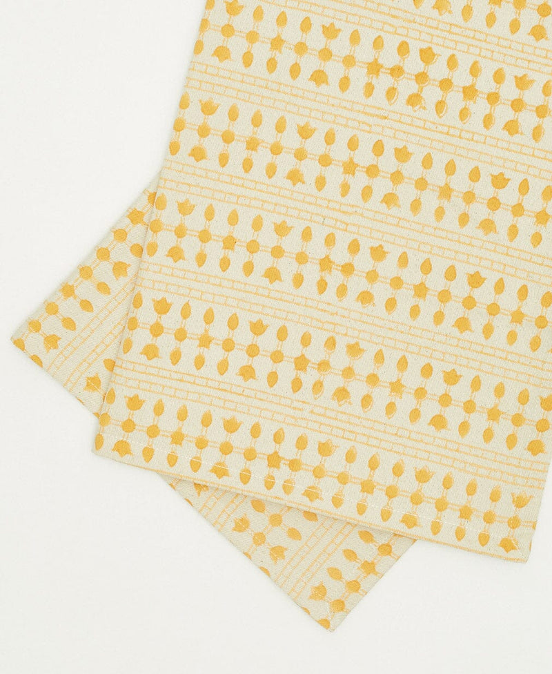 Block Print Graphic Napkin Set Table Linens Anchal 