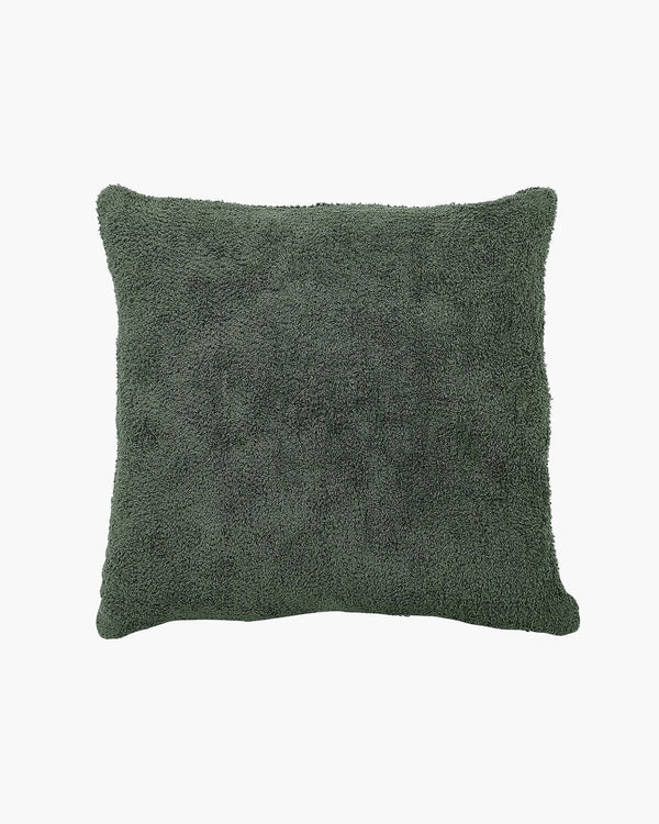 Boucle Cotton Fur Pillow Throw Pillows Casa Amarosa Sage Without Insert 