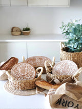 Bread Warmer + Basket - Bird Round Serveware Korissa 