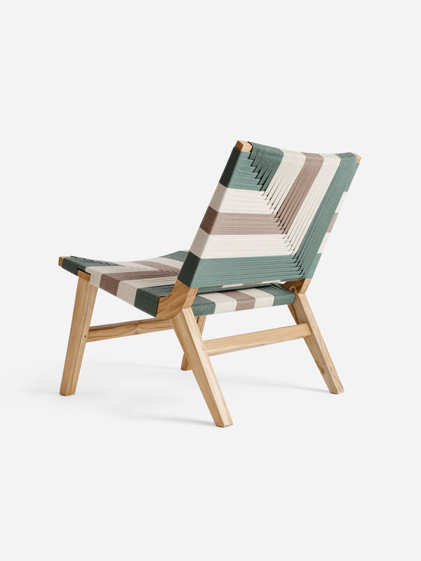 Casares Lounge Chair | Mojito Pattern Lounge Chair MasayaCo 