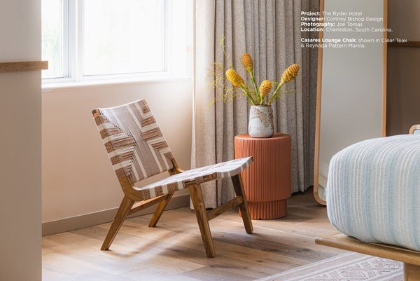 Casares Lounge Chair | Reynaga Pattern Lounge Chair MasayaCo 