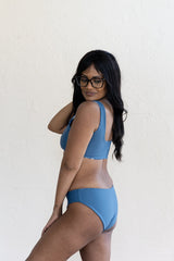 Cleo Square Neck Recycled Bikini Top Swimwear Saturday Swimwear 