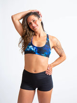 Colleen Recycled Bikini Top Swimwear Sensi Graves Inner Stellar / Aurora Blue XS 