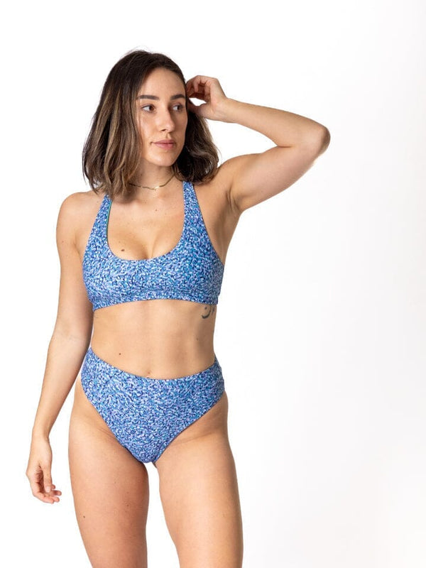 Colleen Recycled Bikini Top Swimwear Sensi Graves Kaleidoscope / Seaglass XS 
