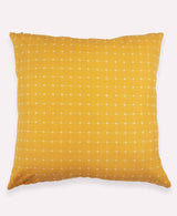 Cross Stitch Throw Pillow Throw Pillows Anchal Mustard 