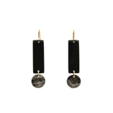 Exclamation Point Horn Earrings Earrings Maadili Collective Black 