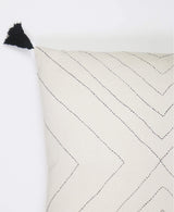 Geometric Stitch Throw Pillow Pillows Anchal 