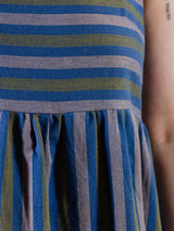 Ivy Midi Dress - Lavender Stripe Dresses Mata Traders 
