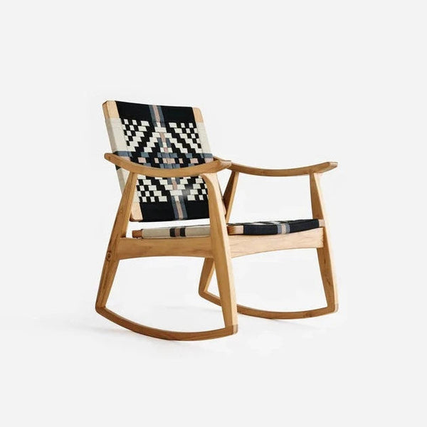 Izapa Rocking Chair - Colonial Pattern Rocking Chairs MasayaCo 