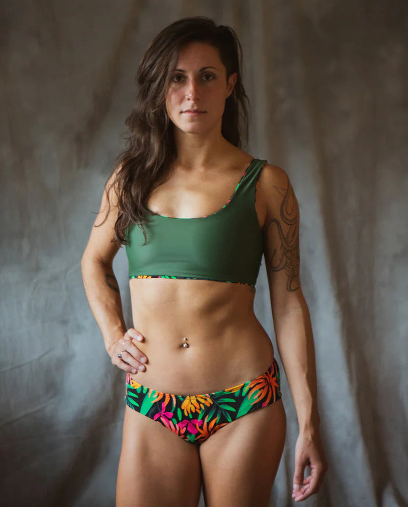Jennifer Recycled Bikini Bottom Swimwear Sensi Graves Maui XS 