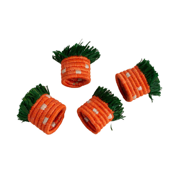 KAZI Easter Napkin Rings - Carrot, Set of 4 Decor KAZI 