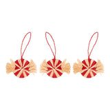 KAZI Peppermint Candy Ornaments, Set of 3 KAZI 